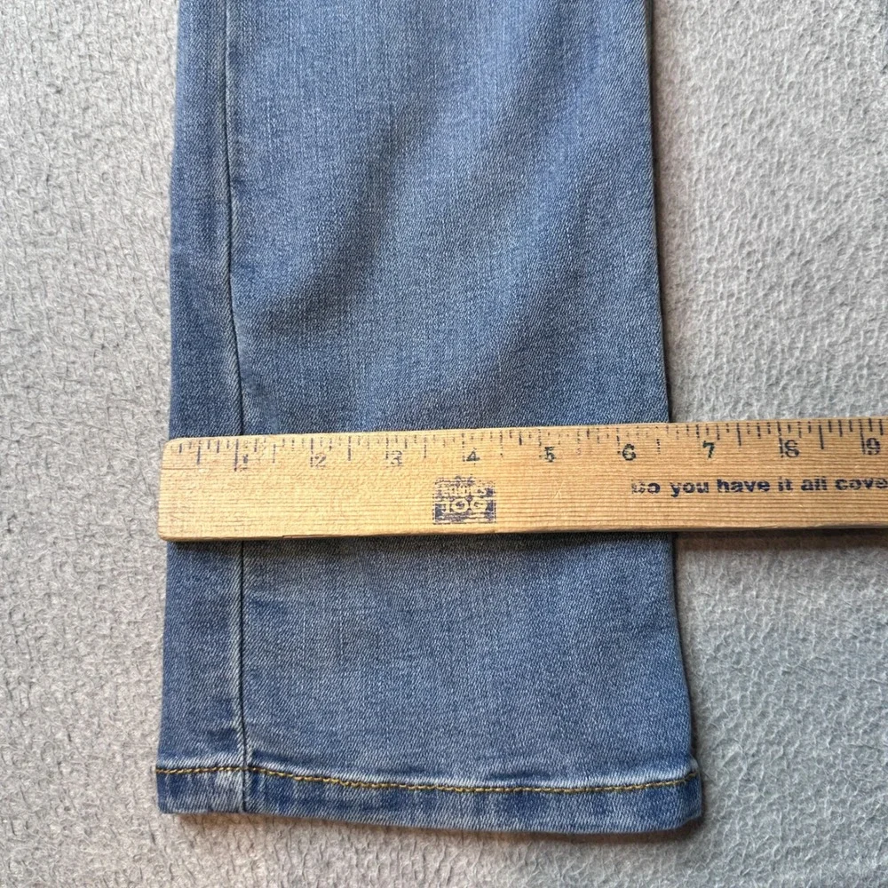 Levi's 514 Jeans Boys 16 Regular Blue Straight Fit Distressed Elastic Waistband